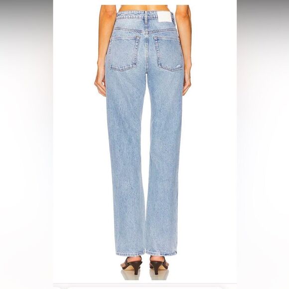 Revolve GRLFRND Sara Distressed high rise straight leg jeans in size 29 - Picture 6 of 12